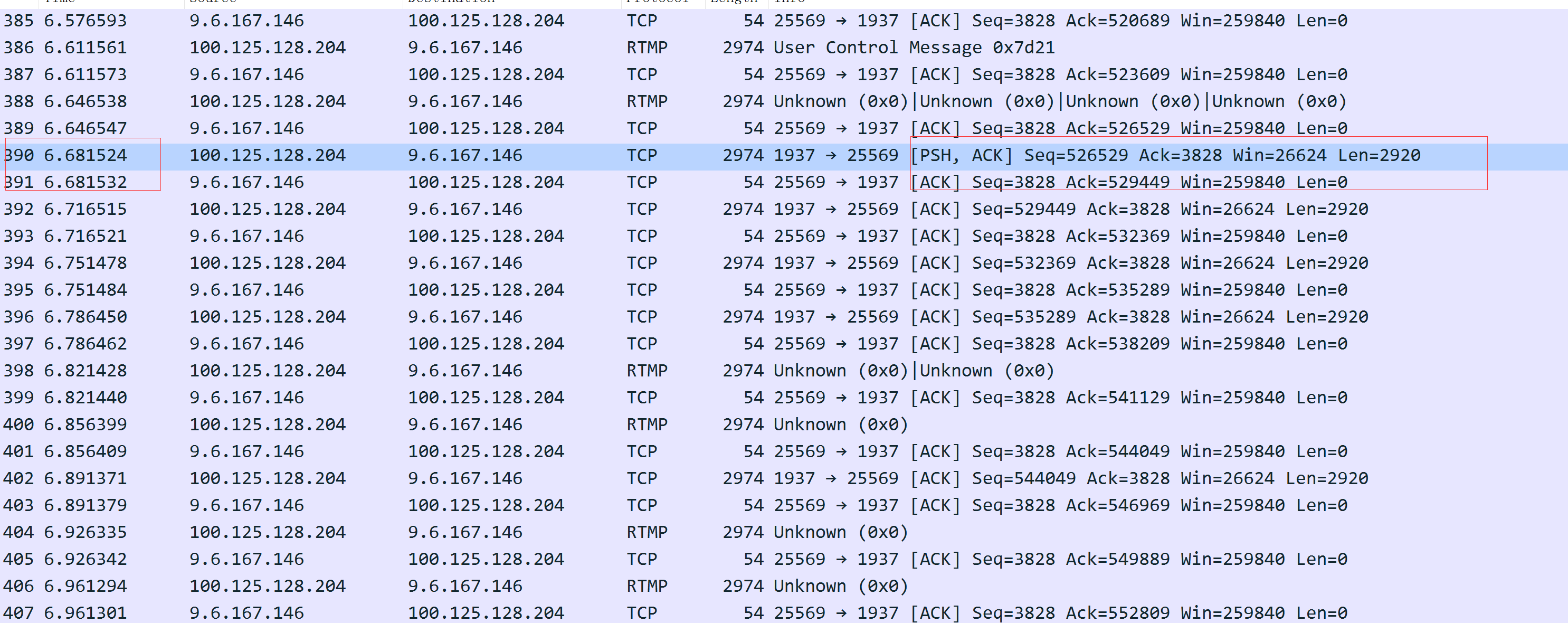 wireshark抓包分析-tcp包长度