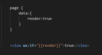 因为render=true，那么这个代码块是会被渲染出来的