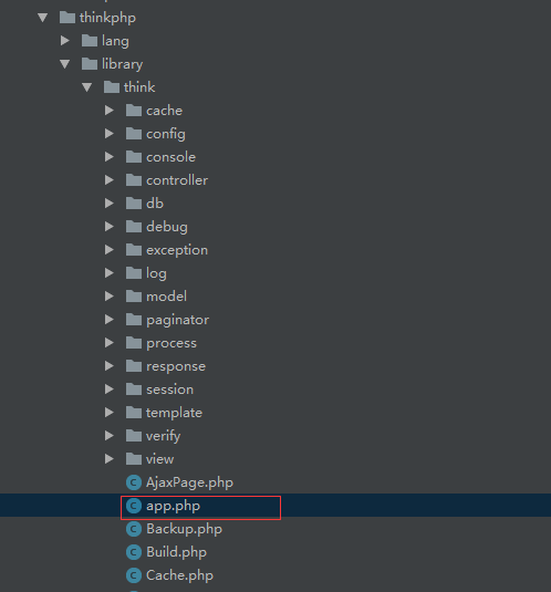 Fatal error: Uncaught Error: Class 'think\App' not found in E:\Project\test\thinkphp\library\thi