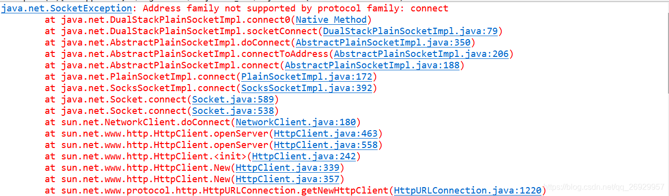 Address Family Not Supported By Protocol Family 于德晓的博客 Csdn博客