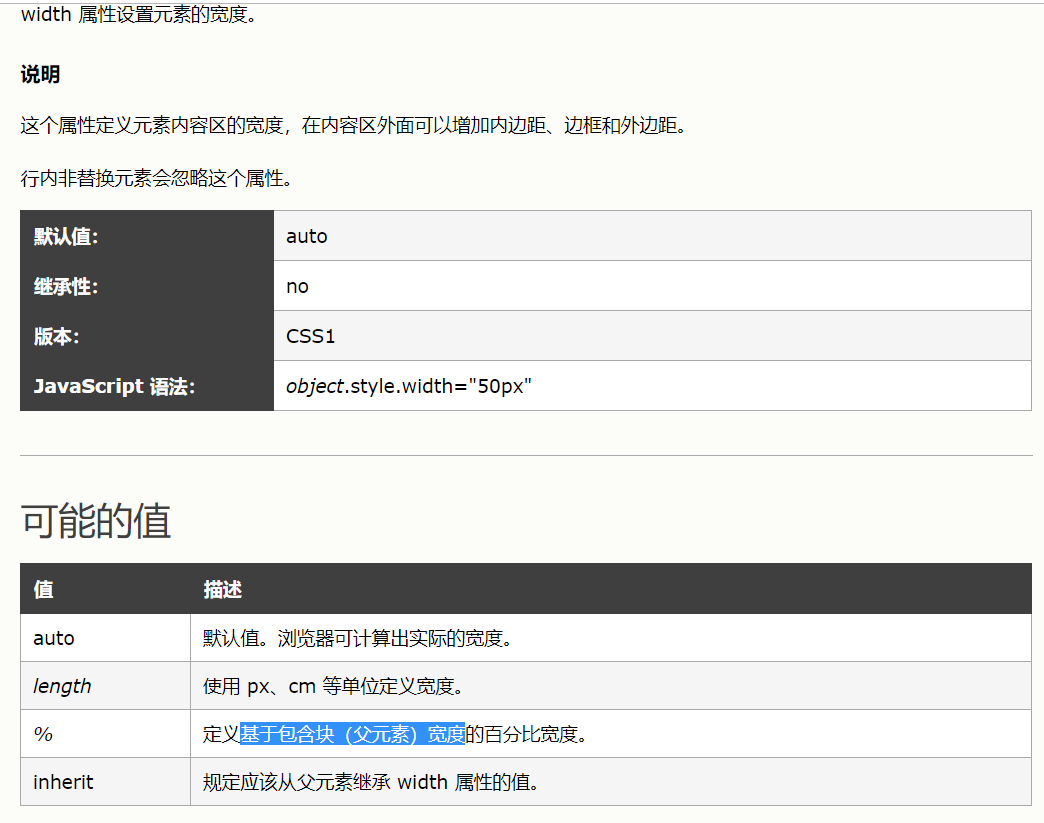 来自w3c