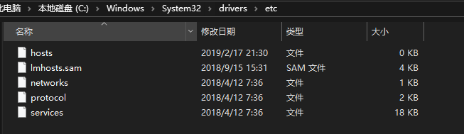 host文件目录
