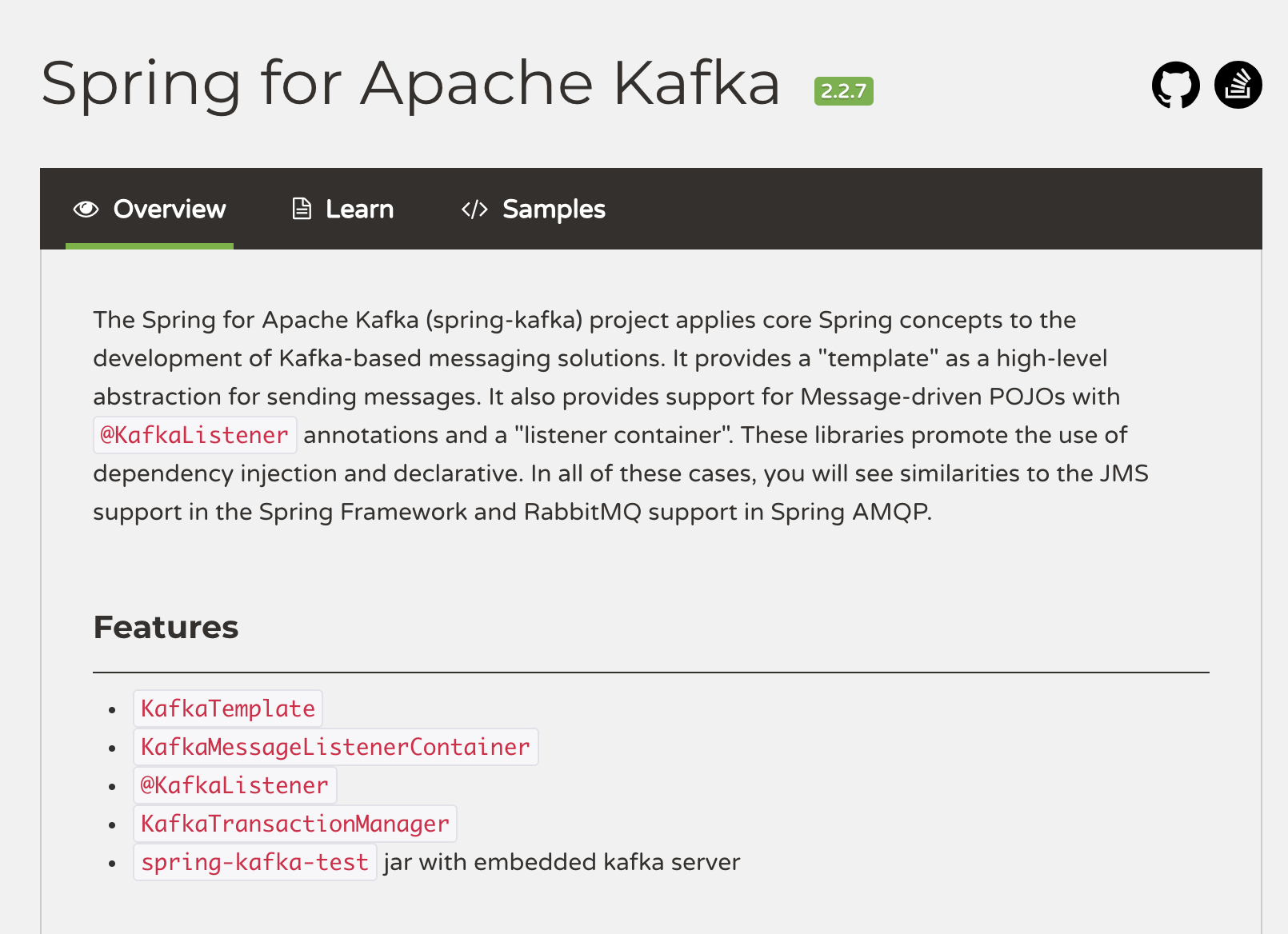 embedded kafka spring boot