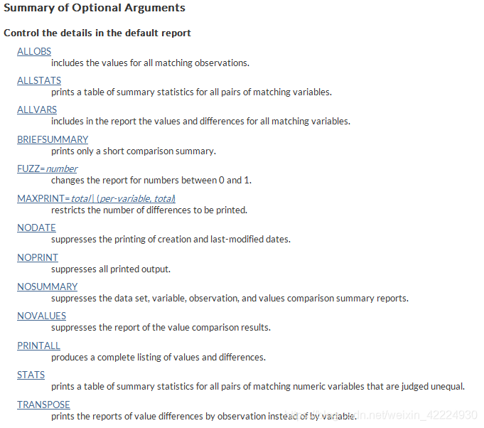 该图是SAS HELP 内关于没有提到的属性的截图，一般不太常用，如果需要可查看帮助指南