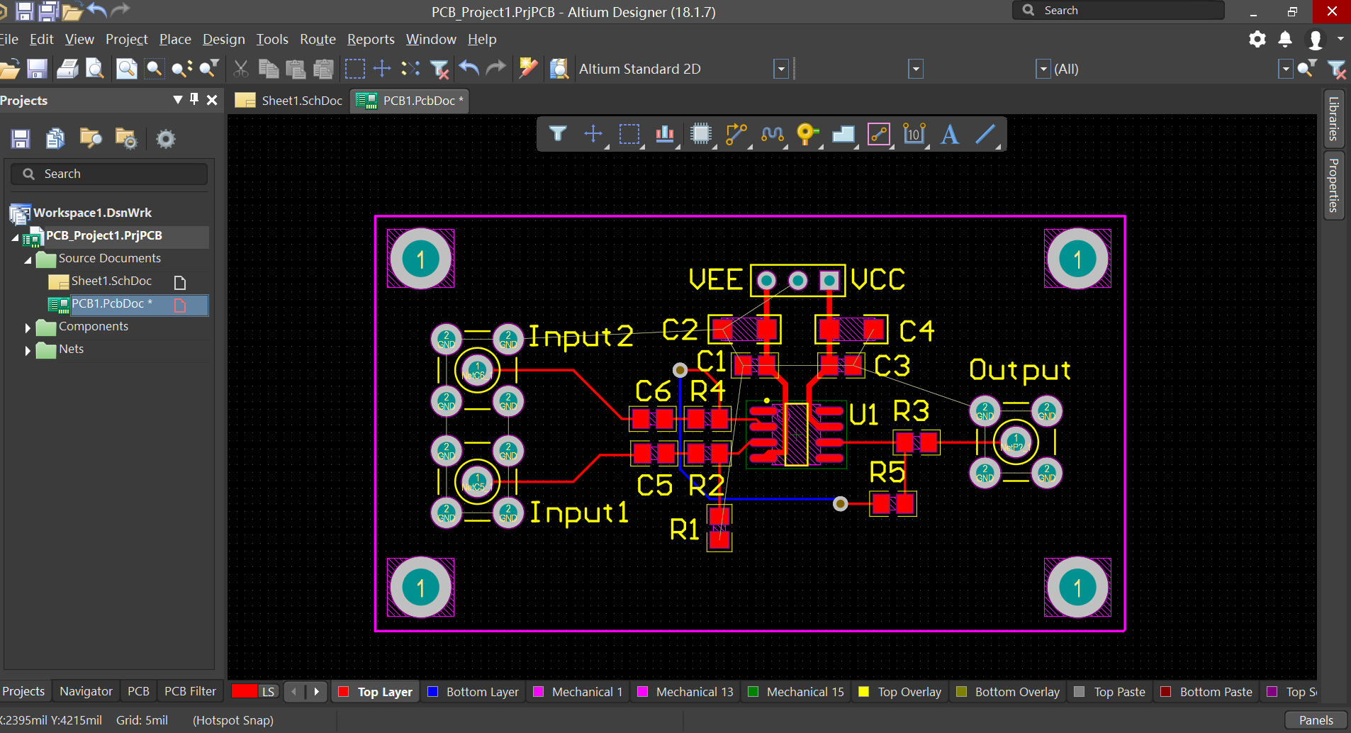 【AD18新手入门】从零开始制造自己的PCB_ad18入门教程-CSDN博客