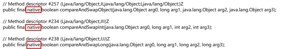 Java中真正的CAS操作调用的native方法