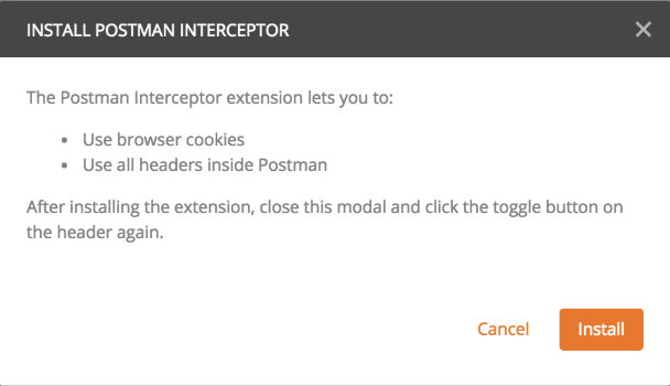 restricted header use postman interceptor