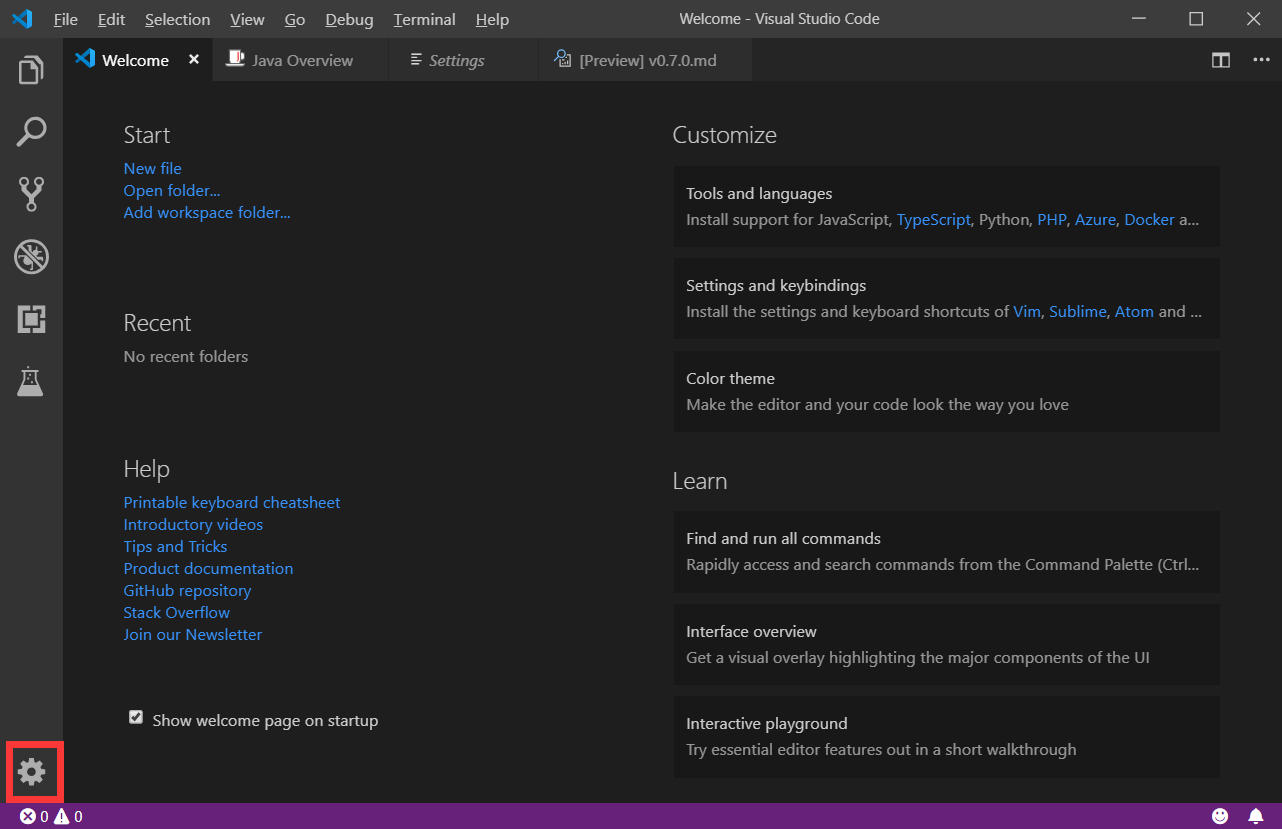 vs code 同步插件报错 Sync Error Logged In Console (Help menu > Toggle