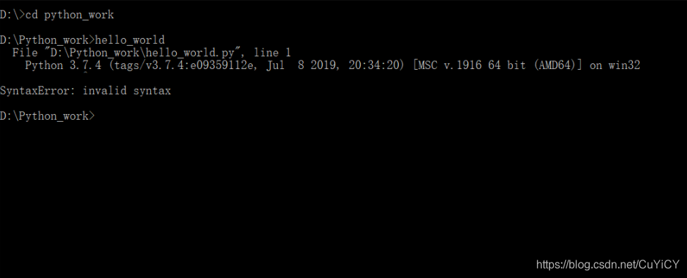 linux - basic python hello world program syntax error... 学Python日记:使用python自带IDLE写Hello world第一次终端运行遇到SyntaxError: invalid ...