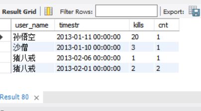 mysql不支持row_NUMBER（）