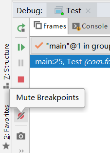 Mute Breakpoints按钮