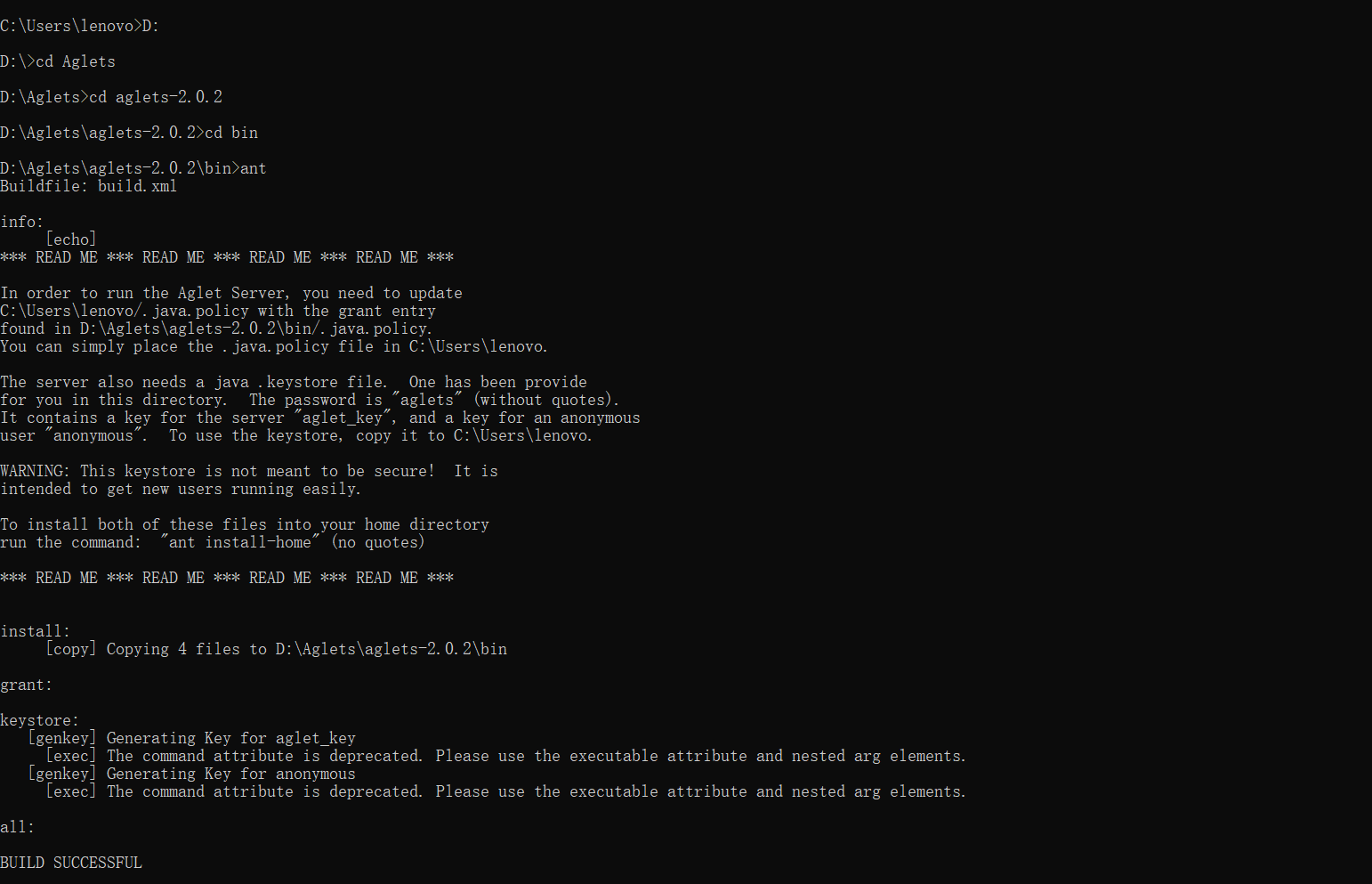 出现此界面，代表安装成功！