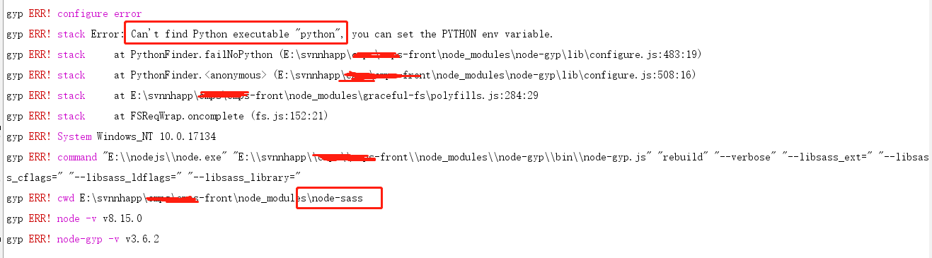 解决Error: Cannot Find Module 'Node-Sass'问题_Sliver1836的博客-Csdn博客