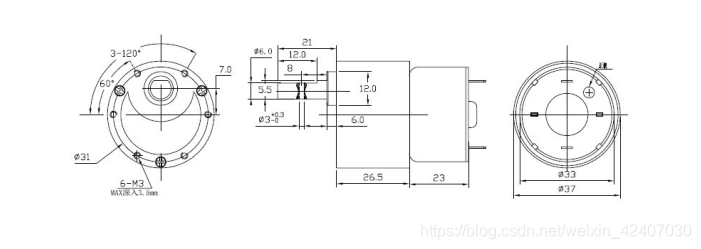 小白笔记小车电机GM37_16线强磁码盘-CSDN博客