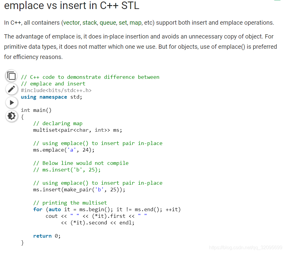 c++ vector::emplace_c++ vector emplace-CSDN博客