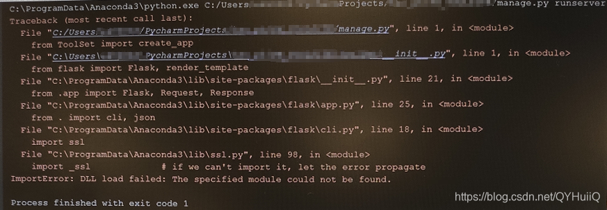python ImportError:DLL load failed:The specified module could not be ...