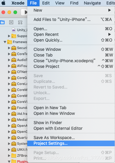点击File-ProjectSettings