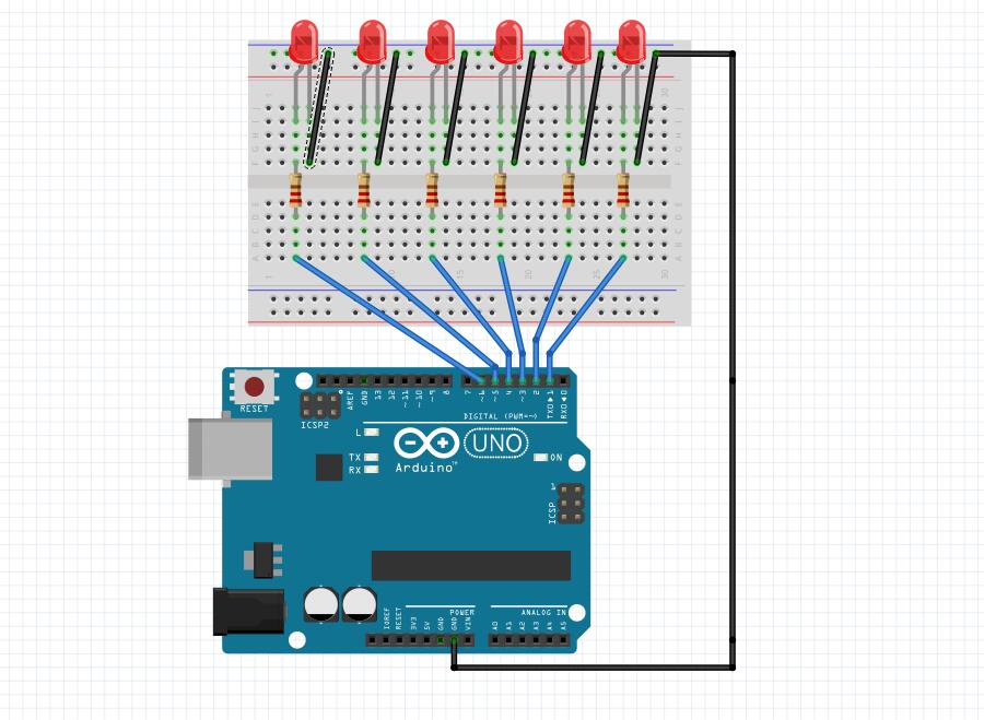 arduino基础入门篇06流动的led灯