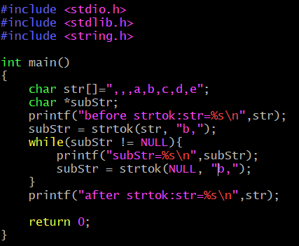 c语言学习笔记strtok函数详解