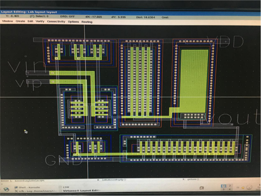 实验九:模拟集成电路版图设计