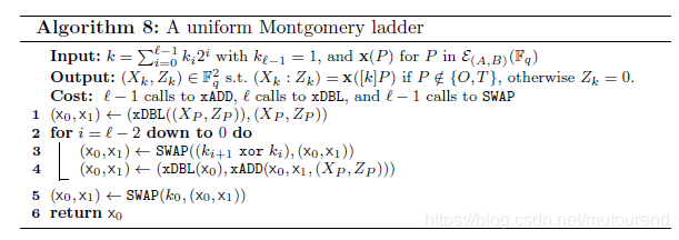 Vectorized Ladder Montgomery curve的运算(2)——montgomery ladder运算-CSDN博客