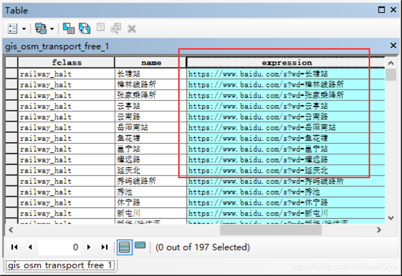 Field calculation result