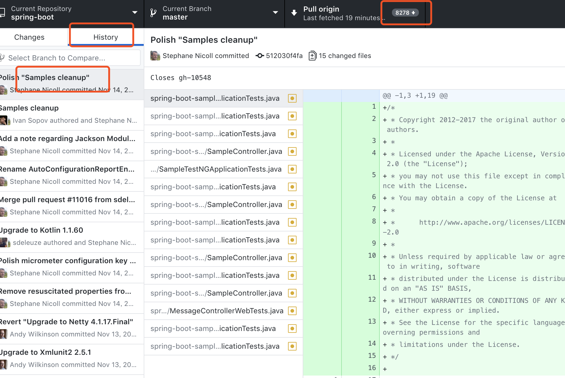 Github Desktop 回退到某个log版本（git，log,reset）