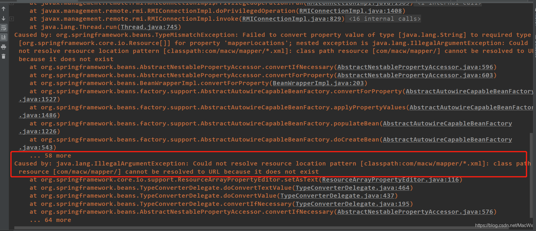 springMVC项目报错找不到mapper文件