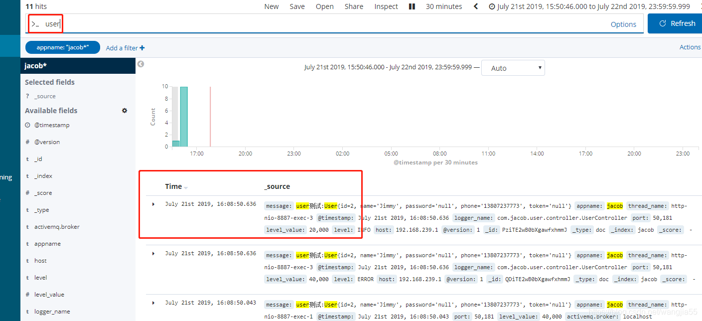 Spring Boot 使用 logback、logstash、ELK 记录日志_Jacob-wj的博客-CSDN博客