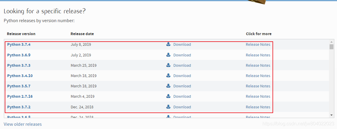 Python官网解释器版本