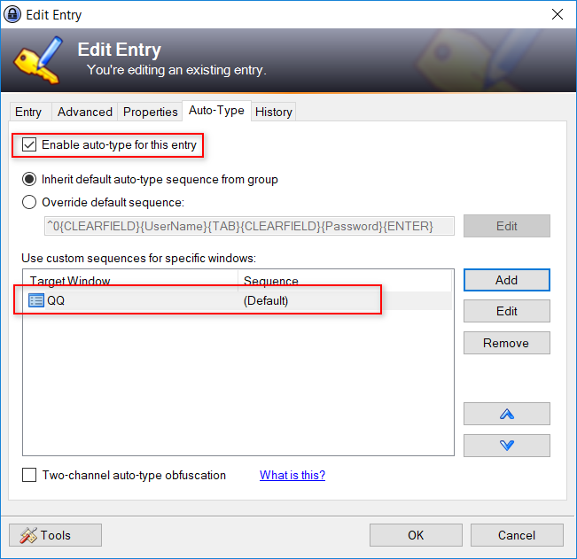 KeePass账号密码自动填充， AutoType【Ctrl+Shift+V】【桌面应用&浏览器页面 无需安装任何插件】_keepass
