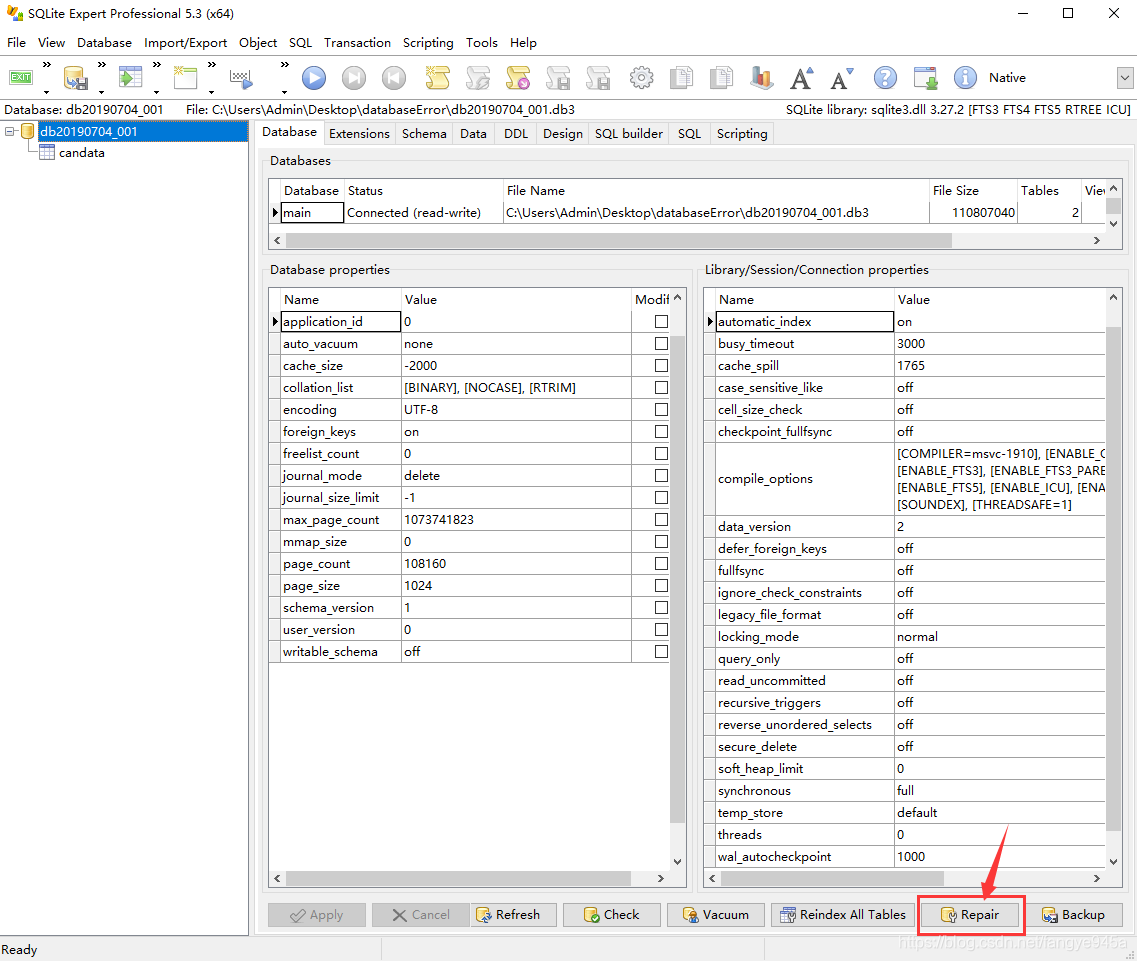 sqlite3数据库提示database disk image is malformed 解决办法-CSDN博客