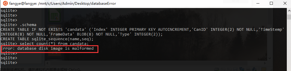 sqlite3数据库提示database disk image is malformed 解决办法-CSDN博客