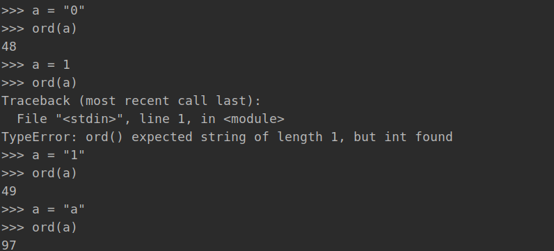 python内置函数---hex（）,oct（）,chr（）,ord（）_def ord(*args, **kwargs): # real ...
