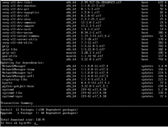 centos7 centos6 yum安装图形界面