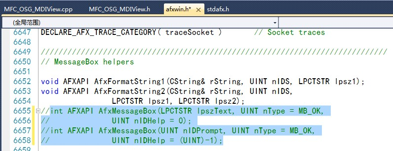 AfxMessageBox与MessageBox函数