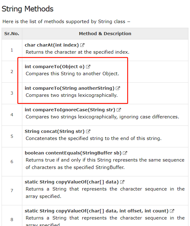 Comparable接口和compareTo()函数