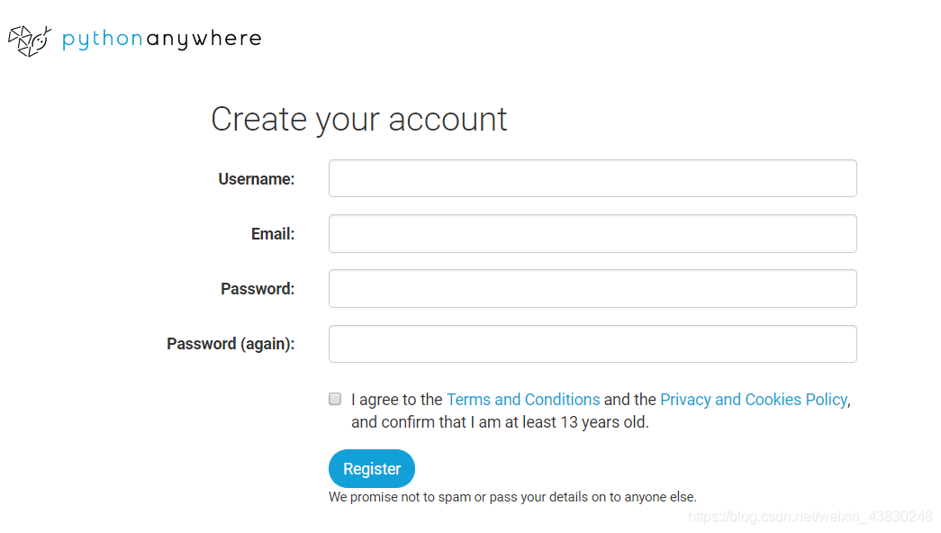 Django项目部署到pythonanywhere及需要注意的问题_login pythonanywhere-CSDN博客