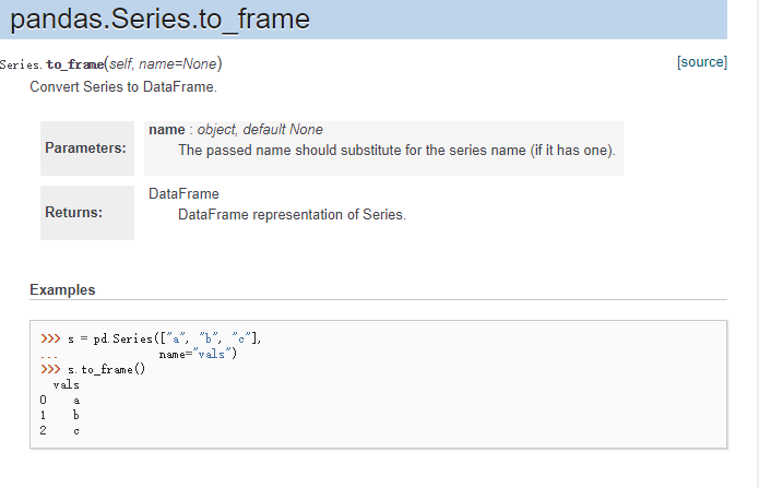 Series.to_frame()函数_toframe函数-CSDN博客