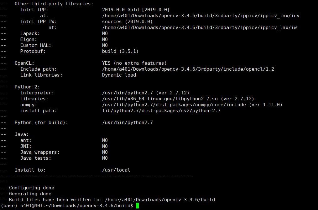 Ubuntu 16.04 编译安装opencv 3.4.6过程和 anaconda3/lib/libtiff.so.5: undefined reference to `ZSTD_freeCStre