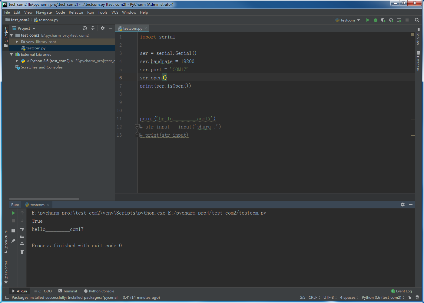python 安装使用pyserial,进行串口通信学习记录_setting安装pyserial-CSDN博客