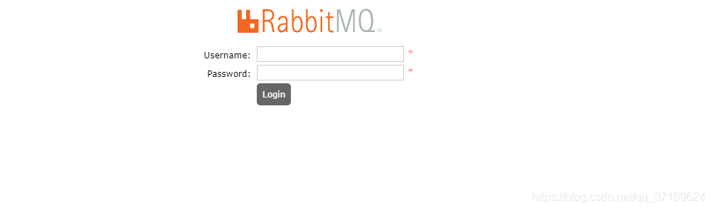 rabbitmq 登录页面