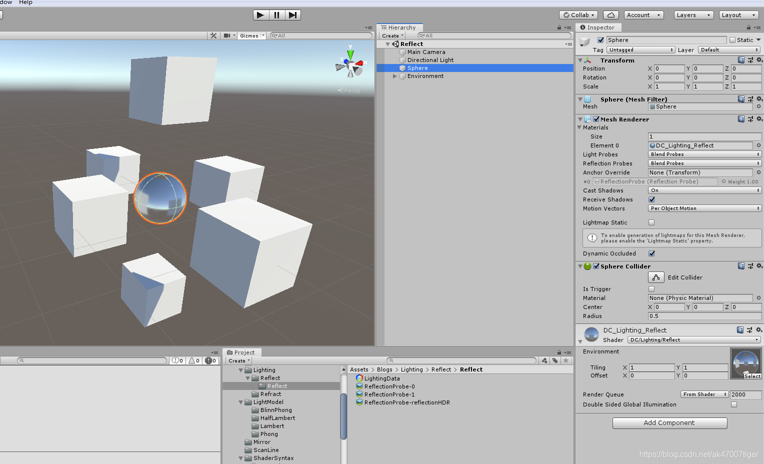 Unity Reflection Probe 和 CubeMap 和 反射shader_unity 编辑模式下 保存refectprobe ...
