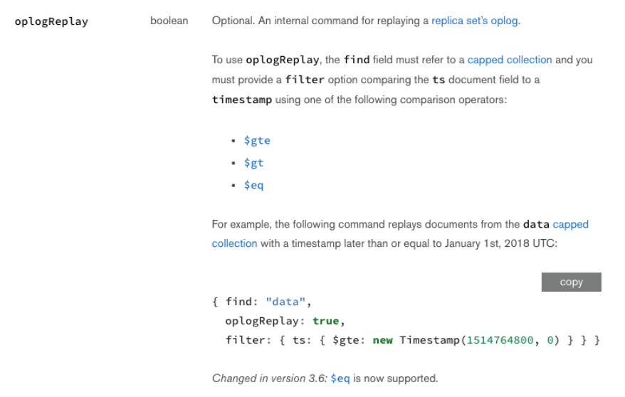 MongoDB 定位 oplog 必须全表扫描吗？