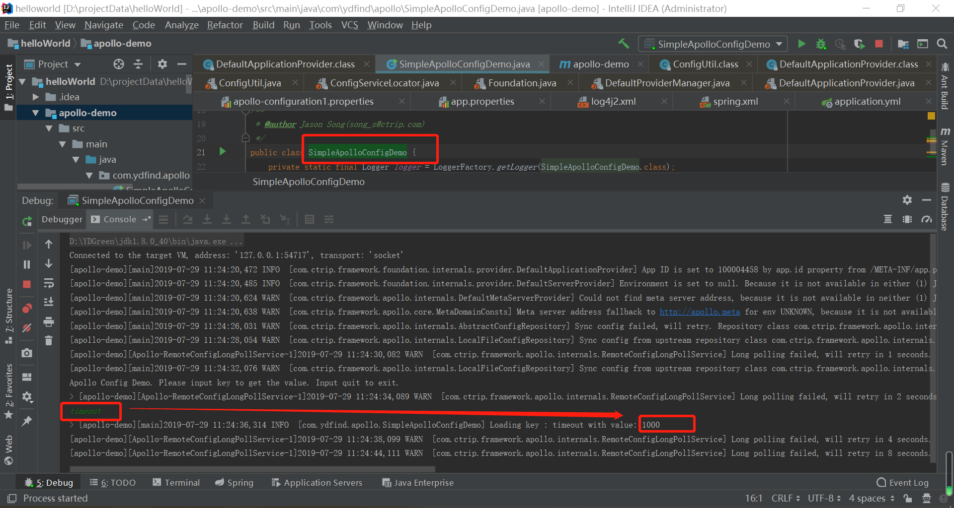 Apollo(四)Java环境调用参数代码例子_java 获取apollo 变量设置变量全局参数CSDN博客