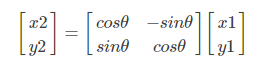 旋转变换的矩阵相乘形式