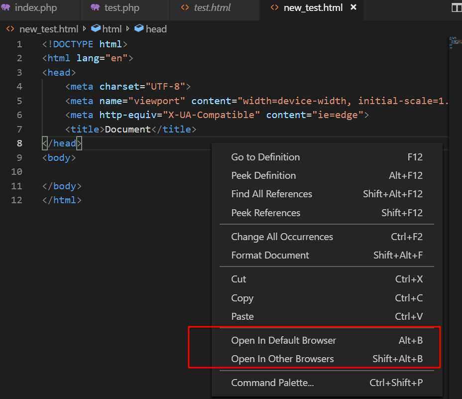 vscode 快速新建一个HTML文件_vscode创建html项目-CSDN博客