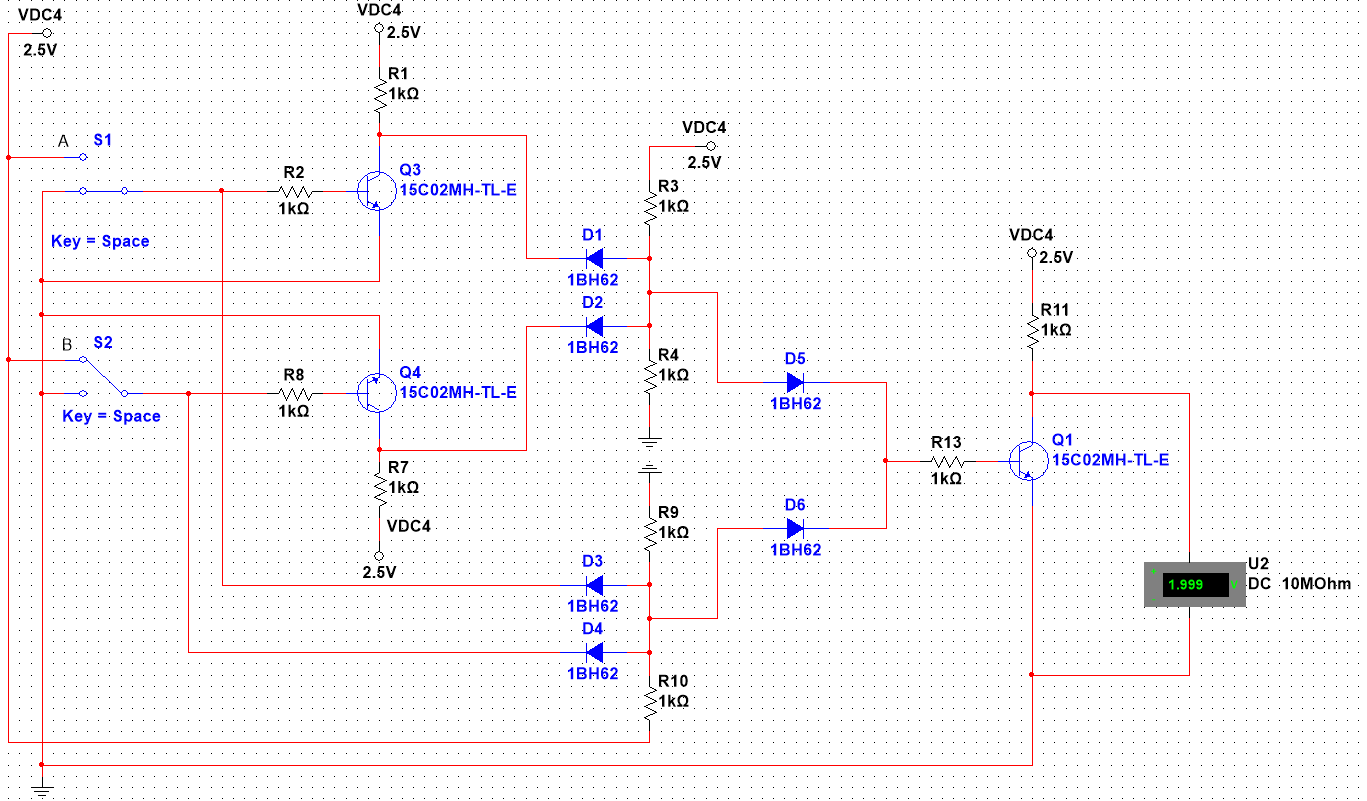 基本逻辑门电路异或