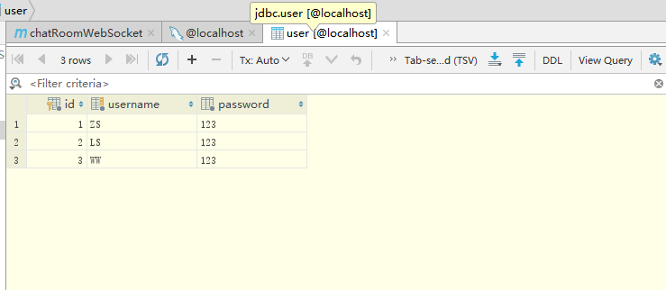 java项目之chatroomwebsocket 准备工作 jdbc druid gson preparestatement